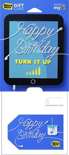 Best Buy® - $100 Birthday Turn It Up Gift Card-Front_Standard 