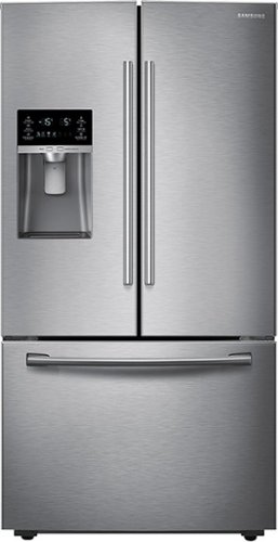  Samsung - 22.5 Cu. Ft. French Door Counter-Depth Refrigerator - Stainless Steel