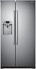 Samsung - 22.3 Cu. Ft. Side-by-Side Counter-Depth Refrigerator with In-Door Ice Maker-Front_Standard 