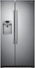 Samsung - 22.3 Cu. Ft. Side-by-Side Counter-Depth Refrigerator with In-Door Ice Maker-Front_Standard