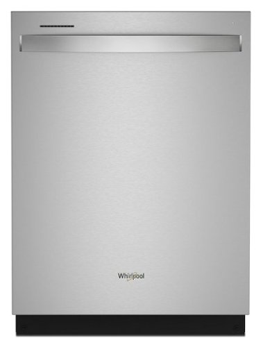 Whirlpool - 24” Dishwasher with AI Intelligent Wash and 47 dBA - Stainless Steel-Front_Standard 