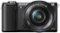 Sony - Alpha a5000 Mirrorless Camera with 16-50mm Retractable Lens - Black-Front_Standard