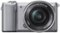 Sony - Alpha a5000 Mirrorless Camera with 16-50mm Retractable Lens - Silver-Front_Standard