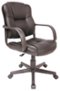Comfort Products Inc. - Leather Massage Task Chair - Black-Front_Standard 