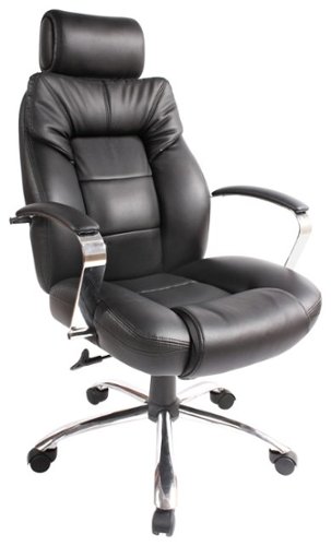 Comfort Products Inc. - Commodore II Big & Tall Leather Executive Chair - Black