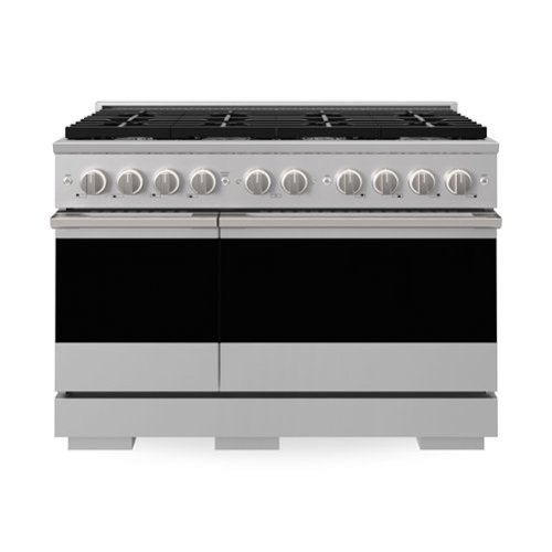 ZLINE - 48 in. 6.7 cu. ft. Marino Dual Fuel Freestanding Range with 8 Burner Gas Cooktop and Dual Ovens in Stainless Steel - Stainless Steel
