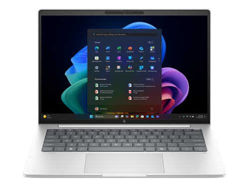 HP - EliteBook Laptop Computer 14" WUXGA Touch Screen Intel Core Ultra 7 32 GB - Glacier silver aluminium-Front_Standard 