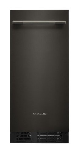 KitchenAid - 15 inch 25-Lb. Ice Maker - Black Ore-Front_Standard 