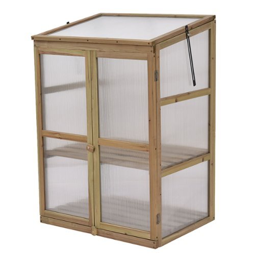 Costway Garden Portable Wooden GreenHouse Cold Frame Raised