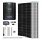 Renogy - 600 Watt Monocrystalline Solar Kit w/ 6 Pcs 100W Solar Panel and 60A MPPT Charge Controller - Black-Front_Standard