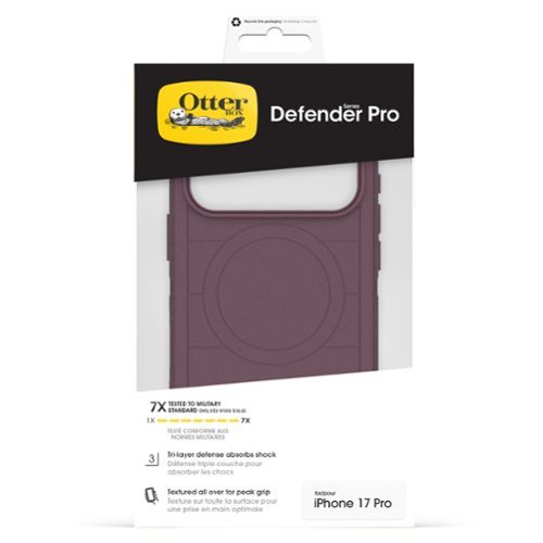 OtterBox Defender Series Pro Hard Shell for Apple iPhone 17 Pro - Purple WORLDWIDE DELIVERY