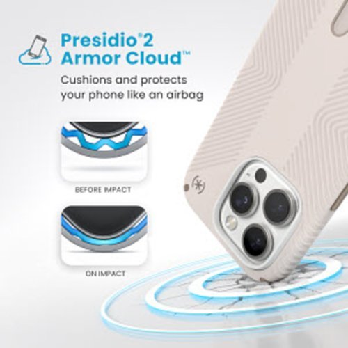 Speck Presidio2 Grip ClickLock Case with MagSafe for Apple iPhone 16 Pro - Bleached Bone SHOP ONLINE