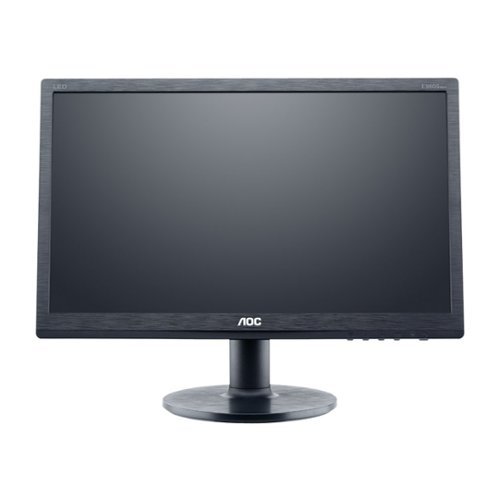 AOC - E2060SWDA 19.5" LED HD Monitor - Textured Black-Front_Standard 