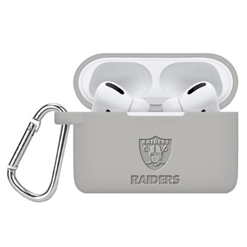 Artinian - Las Vegas Raiders Debossed Silicone Airpods Pro Case Cover - No Size - Multicolor-Front_Standard 