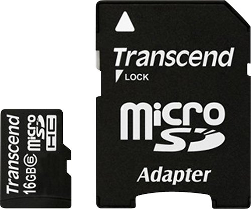  Transcend - 16GB microSDHC Class 6 Memory Card