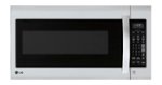 LG - 2.0 Cu. Ft. Over-the-Range Microwave - Stainless steel - Front_Standard