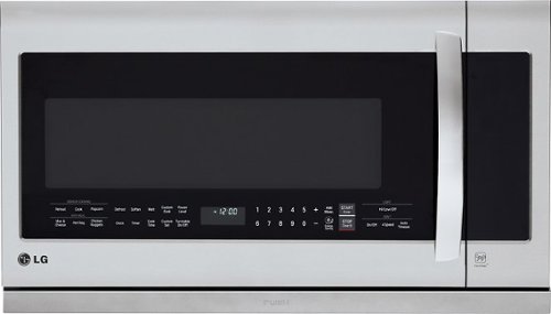  LG - 2.2 Cu. Ft. Over-the-Range Microwave with Sensor Cooking and ExtendaVent 2.0 - Stainless Steel