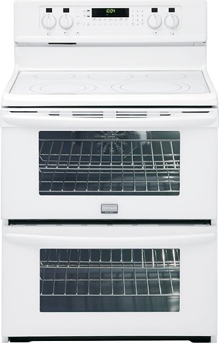  Frigidaire - 30&quot; Self-Cleaning Freestanding Double Oven Electric Convection Range - White