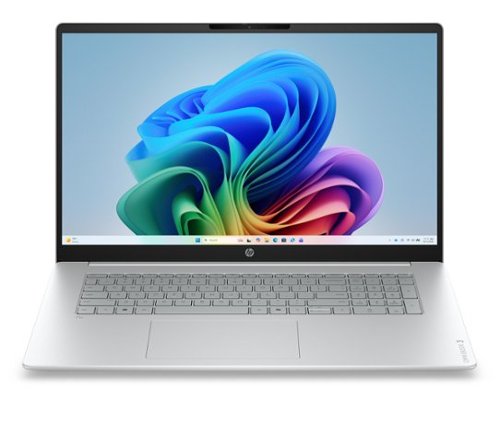 HP - OmniBook 3 Laptop Computer 17.3" FHD AMD Ryzen 16 GB memory;1 TB SSD Windows - Glacier Silver-Front_Standard 
