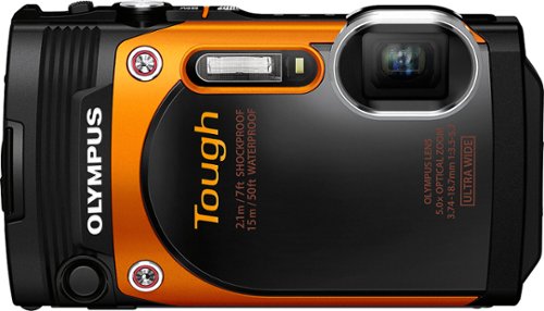  Olympus - TG-860 16.0-Megapixel Waterproof Digital Camera - Orange