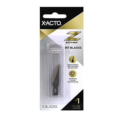 X-ACTO - Z-Series #11 Stainless Steel Classic Fine Point Replacement Blade, 5/Pack - Metallic
