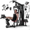 Mikolo - All-in-One Home Gym Equipment with 150LB Weight Stack,90+ Progressive Full-Body Exercises, Handle Set Included - Black-Front_Standard