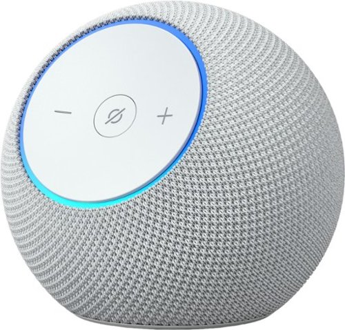 Amazon - Echo Dot Max (newest model), Alexa speaker w/ room-filling sound and built-in smart home hub, designed for Alexa+ - Glacier White