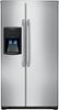 Frigidaire - 26.0 Cu. Ft. Side-by-Side Refrigerator with Thru-the-Door Ice and Water - Stainless Steel-Front_Standard 