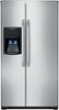 Frigidaire - 26.0 Cu. Ft. Side-by-Side Refrigerator with Thru-the-Door Ice and Water - Stainless Steel-Front_Standard