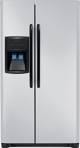  Frigidaire - 26.0 Cu. Ft. Side-by-Side Refrigerator with Thru-the-Door Ice and Water - Silver Mist