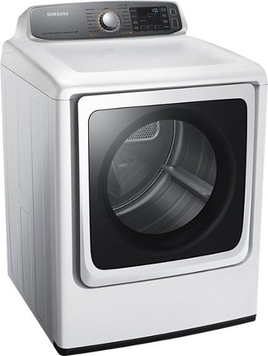  Samsung - 9.5 Cu. Ft. 15-Cycle Electric Dryer with Steam - White