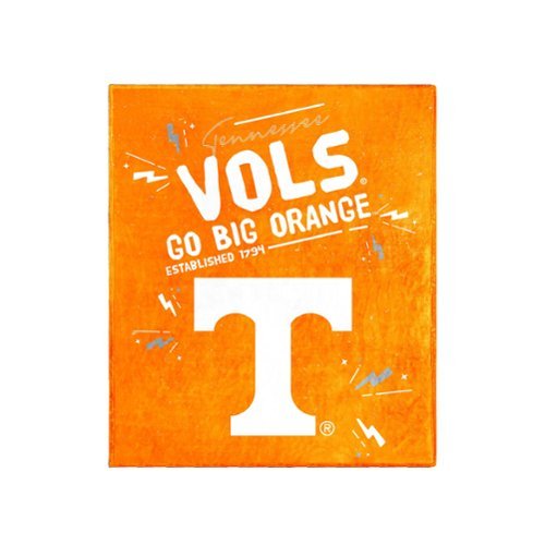 Logo Brands - Tennessee Volunteers 60" x 70" Plush Throw Blanket - Orange-Front_Standard 