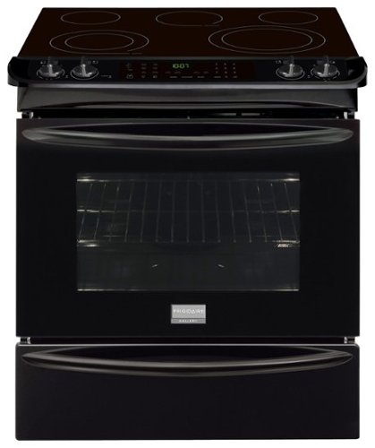  Frigidaire - Gallery 4.6 Cu. Ft. Self-Cleaning Slide-In Electric Convection Range - Black