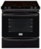 Frigidaire - Gallery 4.6 Cu. Ft. Self-Cleaning Slide-In Electric Convection Range - Black-Front_Standard 