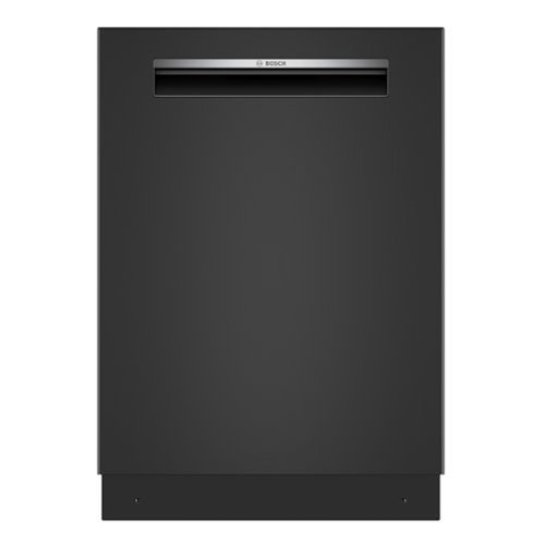 Bosch - 300 Series 24" Top Control Smart Built-In Stainless Steel Tub Dishwasher with 3rd Rack and Zone Wash, 46 dBA - Black