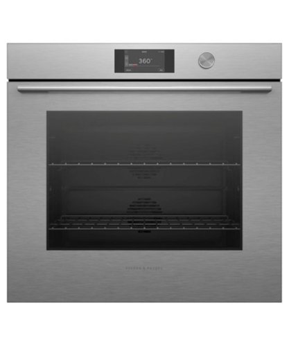 Fisher & Paykel - 30" 4.9 Cu. Ft. Single Oven, 5" Touchscreen w/Dial, Self-Cleaning - Contemporary - Brushed Silver