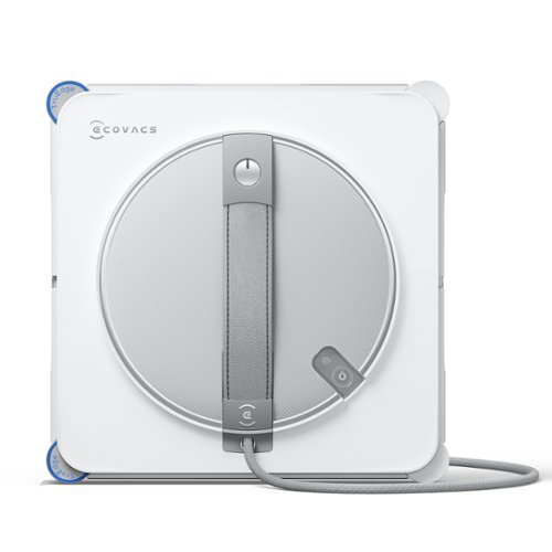 ECOVACS Robotics - WINBOT W2S Window Cleaning Robot, Intelligent Edge-to-Edge Cleaning with TruEdge Scrubbers, Climbing System, App Control - White-Front_Standard 