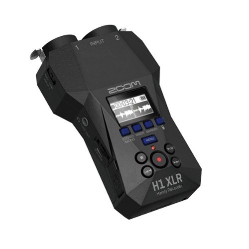 Zoom - H1 XLR Portable Audio Recorder for Video - Black-Front_Standard 