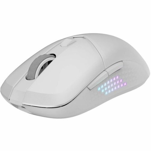 MSI - Versa 300 Elite Lightweight Wireless 26000 DPI Optical 60M+ Click OMRON Switch Gaming Mouse - Wired - White-Front_Standard 