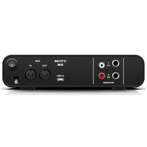 MOTU M2 2x2 USB C Audio Interface for Recording, Mixing Podcasting
