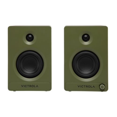 Victrola - Tempo Bluetooth Bookshelf Speakers - Green-Front_Standard 