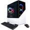 CyberPowerPC - Gamer Master Gaming Desktop - AMD Ryzen 7 5700 - 16GB Memory - NVIDIA GeForce RTX 3060 - 1TB HDD + 500GB SSD - White-Back_Standard