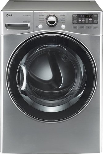  LG - SteamDryer 7.3 Cu. Ft. 12-Cycle Ultralarge Capacity Steam Electric Dryer - Graphite Steel