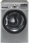 LG - SteamDryer 7.3 Cu. Ft. 12-Cycle Ultralarge Capacity Steam Electric Dryer - Graphite Steel-Front_Standard