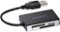 Insignia™ - USB 2.0 SD/MMC/MS Memory Card Reader - Black-Front_Standard