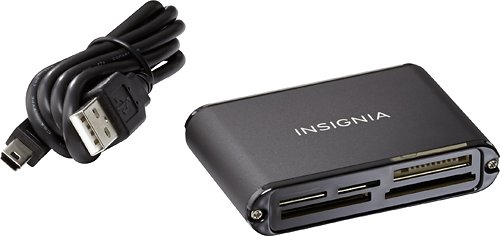  Insignia™ - USB 2.0 Multiformat Memory Card Reader - Black