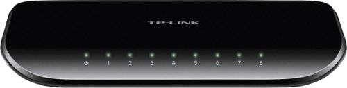  TP-Link - 8-port Gigabit Ethernet Unmanaged Switch - Black