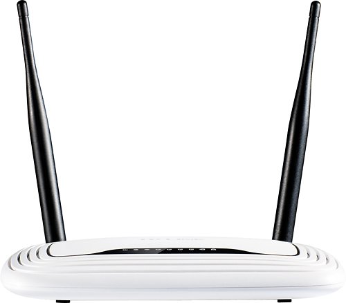  TP-Link - Wireless-N Router with 4-Port Ethernet Switch - White