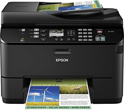  Epson - WorkForce Pro Network-Ready Wireless All-In-One Printer - White