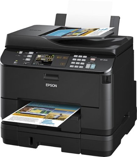 Epson - WorkForce Pro 4540 Wireless All-In-One Printer - Black-Front_Standard 